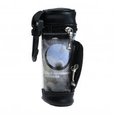 SURIEEN Golf Ball Pouches Ball Storage with Tee Holder for 3 Golf Balls Mini Pouch Carrier