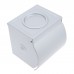 DRELD Towel dispensers WC Tissue Box Wall-mounted Toilet Ashtray Rack Silver Shower Room Pendant Space Aluminum Storage Box