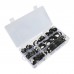 DRELD 52pcs 304 Stainless Steel Wire Pipe Hose Clamps Clips Insulated Clamp Cable Clamp Cable Organizer Rubber High Quality Kit Clamp