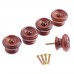 Etermeta 5x Cabinet Knobs Wooden American Style Furniture Drawer Cupboard Pull Handles
