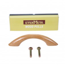 Etermeta 1Pc Kitchen Cabinet Furniture Handle Solid Wooden Cabinet Knob and Handle Door Drawer Wood Pull Handle Knobs