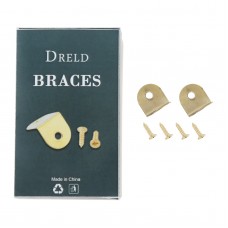 DRELD 20Pcs Braces Decorative Antique Jewelry Wine Gift Box Wooden Case Corner Protector Guard Bronze Decorate Your Desk