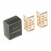 DRELD 2pcs 50*23mm Metal Decorative Jewelry Box Wood Case Feet Leg Corner Protector Supports
