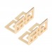 DRELD 2pcs 50*23mm Metal Decorative Jewelry Box Wood Case Feet Leg Corner Protector Supports