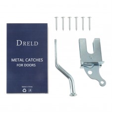 DRELD Electroplated Steel Auto Metal catches Door Bolt Lock Hasp Latch for Garden Fence Pasture Farm
