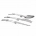 DRELD Long cookware backpack Spork fork stainless steel fold knife utensil spoon set combo Picnic camp cutlery tableware flatware