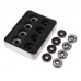 Fectop 16Pcs/Set Skateboard Skate Ball Roller Inline Ceramic Precision Bearing With Box