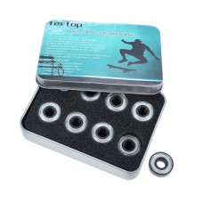 Fectop 16Pcs/Set Skateboard Skate Ball Roller Inline Ceramic Precision Bearing With Box