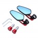 Supdott Universal 7/8" Rear View Side Mirror Handle Bar End Rearview Mirrors For Motorcycle Bicycle