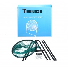 Teengse Adjustable Angle Golf Cage Steel Frame Golf Training Net Portable Golf Practice Net