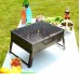 Yetaha Portable Foldable BBQ Grills Patio Barbecue Charcoal Grill Stove Stainless Steel Outdoor Camping Picnic