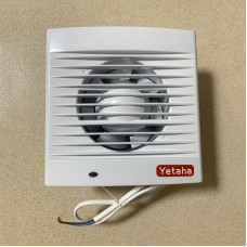 Yetaha 4Inch Bathroom Ventilator Fan Exhaust Fan Blower Air Outlet Kitchen Wall Fan Extractor