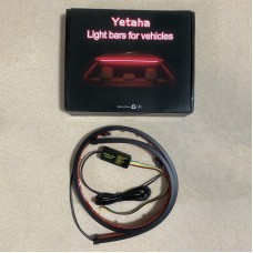 Yetaha Superbright Decorative Light One-mode Universal Red Light Bar Portable 90cm Brake Lights Car Accessories Flashing Lights