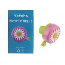 Yetaha Cute Kids Bicycle Bell 22mm Dia Daisy Flower Safety Warning Horns Scooter Boys Girls Cycling Ring Alarm