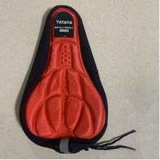 Yetaha Bicycle Bike Saddle 3D Cushion Cover Bicycle Cushion Bicycle Thickened Silicone Sponge Cushion Soft Saddle