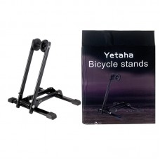 Yetaha Folding BIKE Bicycle STAND Portable Bicycle Floor Ground Parking Holder Storage Rack