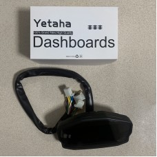 Yetaha Motorcycle Dashboards Digital Panel for Honda Ducati Kawasaki Suzuki Universal LED LCD Speedometer Odometer 1,2,4 Cylinders