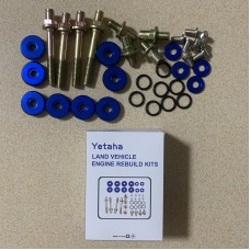 Yetaha Blue Engine Valve Cover Washers Bolts Set Engine Rebuild Kits For HONDA Civic B-Series