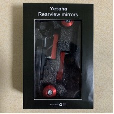 Yetaha 1 Pair 7/8" 22mm Motorcycle Aluminum Bar End Side Rearview Mirror Universal Motorbike Bike Handlebar Rear View Mirrors
