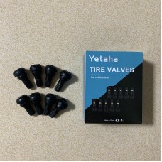 Yetaha 8 x TR412 Snap-in Car Tubeless Tyre Valve Stems Rubber Copper Vacuum Tire Air Valve for Auto Motorcycle Moto