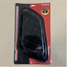 Yetaha Black leaf-shaped car exterior fake air outlet cover hood decorative air outlet modified air vent