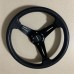 Yetaha Universal Racing PU Leather Steering Wheel 350mm 14inch Aluminum Alloy Auto Sport Drifting Deep Dish Corn Style