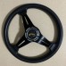 Yetaha Universal Racing PU Leather Steering Wheel 350mm 14inch Aluminum Alloy Auto Sport Drifting Deep Dish Corn Style