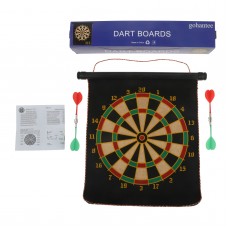 Gohantee Magnetic Dart Board Darts Suit Double Sided Flocking Dartboards Darts Plate of Safety Dart Safety Game Board Toy