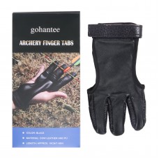 Gohantee 1pc Archery Finger Tabs High Elastic Hand Guard Protective Archery Bow Shooting Glove for Recurve Compound Bow hunting