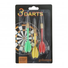 Gohantee 3PCS Darts Professional Brass Barrel Dart Arrows Entertainment Accessories for Party Bar Dart