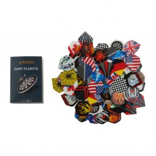 Gohantee 90pcs Dart Flights in 30 Kinds of Patterns RARE Darts Fin Feather Value Flights Accessories