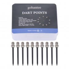 Gohantee 10pcs Dart Points Harrows Darts Steel Tips Conversion Tip Dart Points Flights Shafts