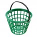 Gohantee Portable Golf Ball Basket Green Durable Nylon Golfball Container Carriers with Handle